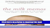 Books The Milk Memos: How Real Moms Learned to Mix Business with Babies-and How You Can, Too Full