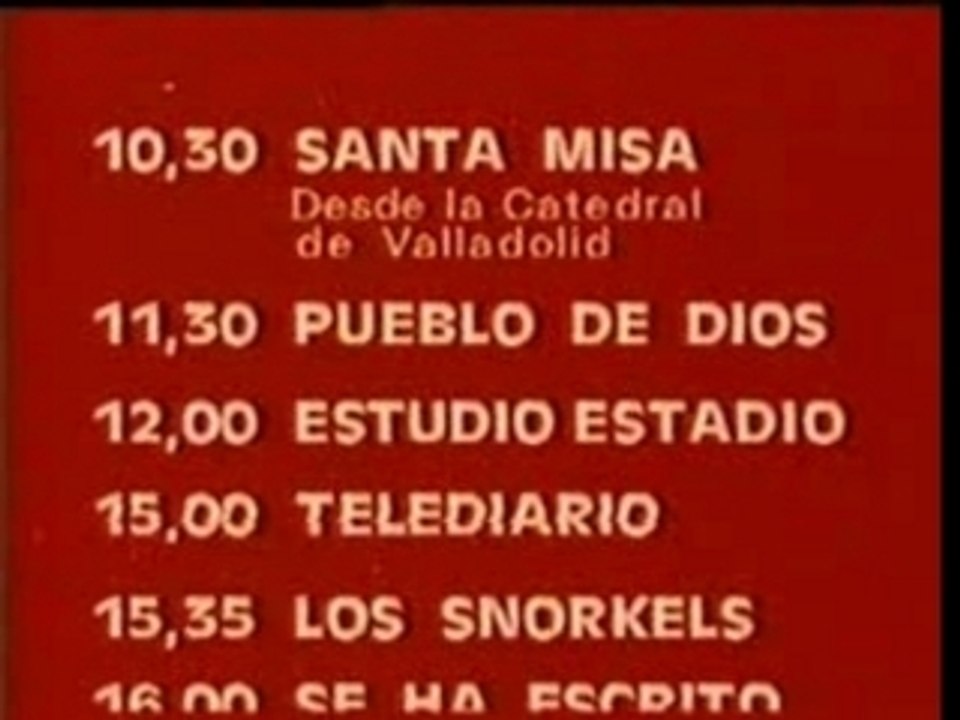 Despedida y cierre TVE1 1986