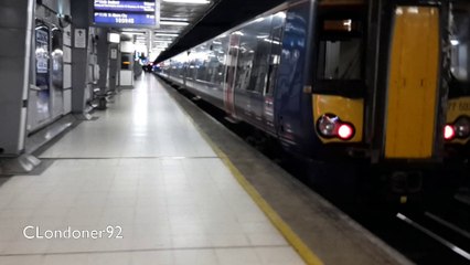 Govia Thameslink Class 377 departs City Thameslink station