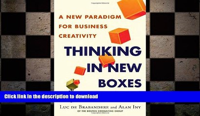 FAVORIT BOOK Thinking in New Boxes: A New Paradigm for Business Creativity FREE BOOK ONLINE