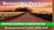 Ebook Before It s Too Late: Retirement   Estate Solutions Free Online