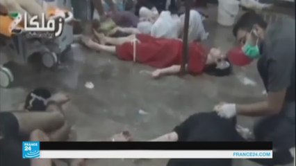 الدفاع المدني السوري: إلقاء عبوات غاز سام على سراقب في إدلب السورية