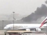Dubai Havalimanı'na Acil İniş Yapan Uçak Alev Aldı