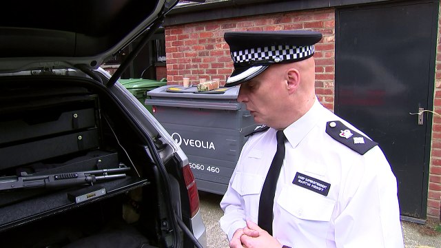 Armed Metropolitan Police officers prepare for attack
