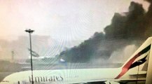 Emirates jet crash-lands in Dubai, engulfed in flames