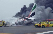 Plane crash-lands at Dubai airport