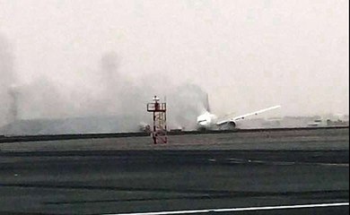 Plane on fire on Dubai runway, Emirates confirms 'incident'