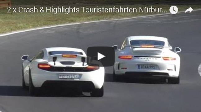 2 x Crash & Highlights Touristenfahrten Nürburgring Nordschleife Green Hell Driving Days 06.05.2016