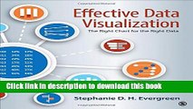 Ebook Effective Data Visualization: The Right Chart for the Right Data Free Online