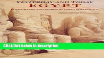 Books Egypt Yesterday and Today: Lithographs and Diaries by David Roberts R.A. Free Online