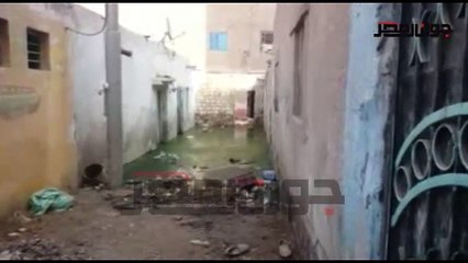 تشريد " 50 " أسرة بعد غرق بيوتهم في المياه بعرب الصوالحة بشبين القناطر بالقليوبية