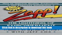 Ebook Zapp! The Lightning of Empowerment: How to Improve Quality, Productivity, and Employee