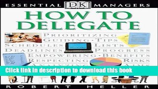 Books DK Essential Managers: How to Delegate Full Online