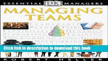Books DK Essential Managers: Managing Teams Free Download