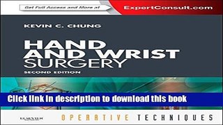 Books Operative Techniques: Hand and Wrist Surgery: Expert Consult - Online and Print Full