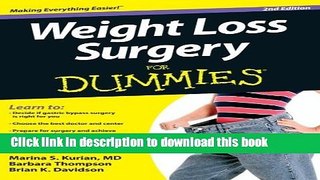 Ebook Weight Loss Surgery For Dummies Free Online