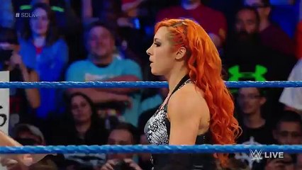How did Eva Marie escape an Irish Lass Kicking by Becky Lynch__ SmackDown Live, Aug. 2, 2016