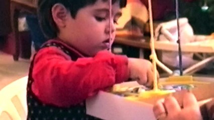 Noël 1993 Le Rheu Pauline et Jérémie