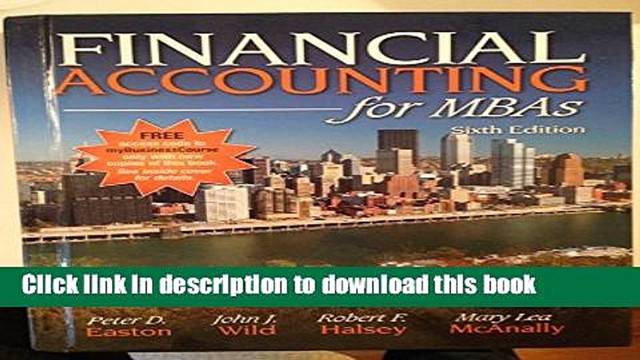 Download  Financial Accounting for MBAs, 6th Edition  {Free Books|Online