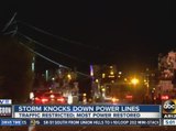 Storm knocks down power lines in Scottsdale