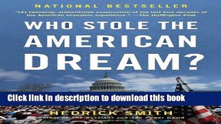 PDF  Who Stole the American Dream?  {Free Books|Online