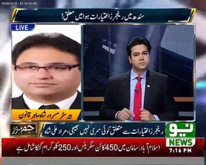 Central Govt is free to take any decision regarding calling of Rangers. Barrister Masroor