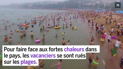 Chine : les plages prises d'assaut