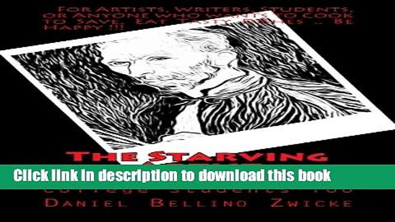PDF  The Starving Artist Cookbook: College Students and You Too  {Free Books|Online