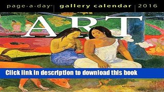 Download Art Page-A-Day Gallery Calendar 2016 PDF Free