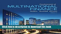[Read PDF] Fundamentals of Multinational Finance (5th Edition) (Pearson Series in Finance) Ebook