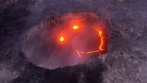Un smiley apparaît dans un volcan!!