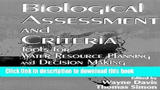 Ebook Biological Assessment and Criteria: Tools for Water Resource Planning and Decision Making