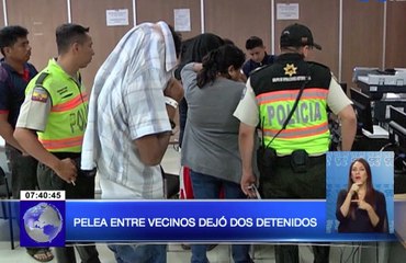 Pelea entre vecinos dejó dos detenidos