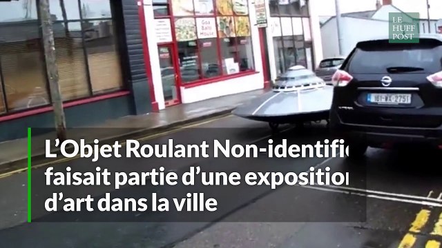 Un ovni coursé par la police irlandaise en pleine rue