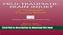 Ebook Mild Traumatic Brain Injury: A Therapy and Resource Manual (Neurogenic Communication