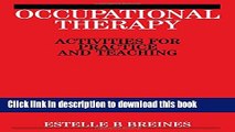 Ebook Occupational Therapy: Activities for Practice and Teaching Free Online