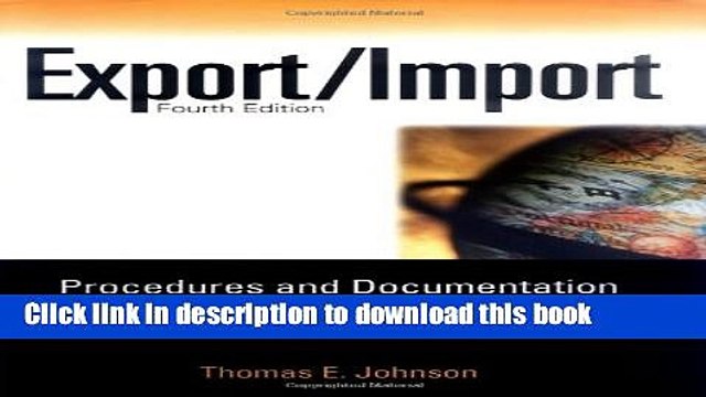 [Read PDF] Export/Import Procedures and Documentation (Export/Import Procedures Documentation)