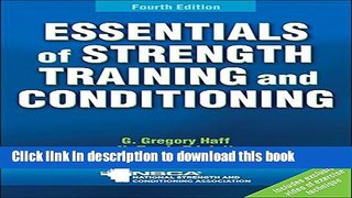 Books Essentials of Strength Training and Conditioning 4th Edition With Web Resource Free Online