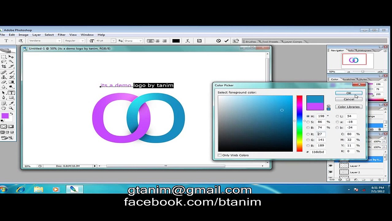 Photoshop tutorial bangla - Creative logo design