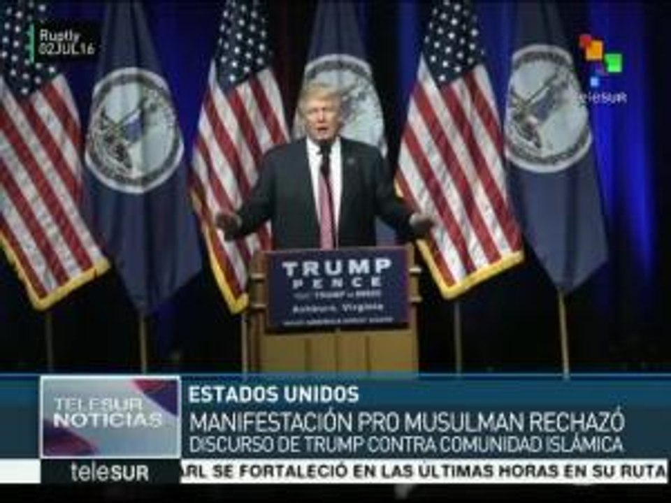 EE.UU.: rechazan discursos de Trump contra la comunidad musulmana