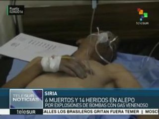 Siria: ataque terrorista con gas tóxico deja seis muertos en Alepo