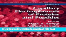 Ebook Capillary Electrophoresis of Proteins and Peptides (Methods in Molecular Biology) Free