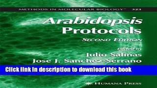 Ebook Arabidopsis Protocols, 2nd Edition (Methods in Molecular Biology) Free Download