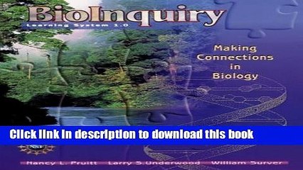 [Read PDF] BioInquiry: Making Connections in Biology Ebook Free