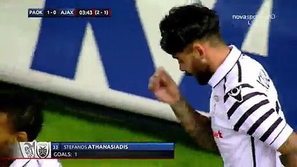 Stefanos Athanasiadis Goal HD - PAOK 1-0 Ajax Amsterdam 03.08.2016 HD