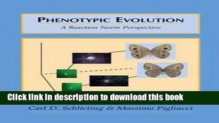 Ebook Phenotypic Evolution: A Reaction Norm Perspective Full Online