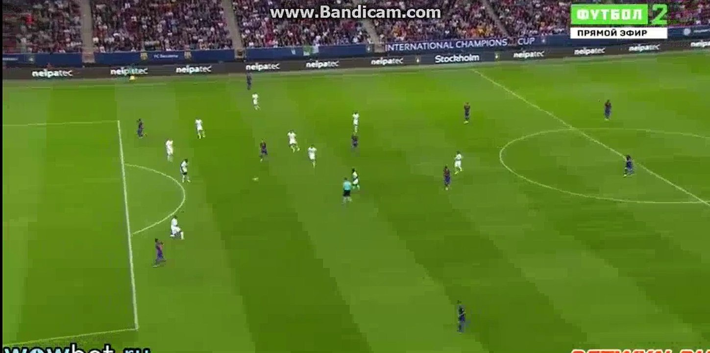 3-0 Munir El Haddadi Goal -  Barcelona 3-0 Leicester - 03-08-2016