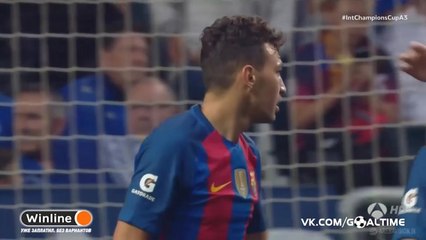 All Goals Half Time -  FC Barcelona 3-0 Leicester City 8 4 2016
