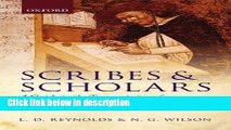 Ebook Scribes and Scholars: A Guide to the Transmission of Greek and Latin Literature Free Online