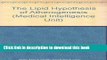 Ebook The Lipid Hypothesis of Atherogenesis (Medical Intelligence Unit) Full Online